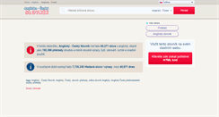 Desktop Screenshot of anglickyceskoslovnik.com