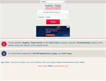 Tablet Screenshot of anglickyceskoslovnik.com